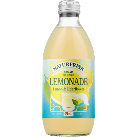 hylleblomst limonade med sitron 330 ml økologisk naturfrisk