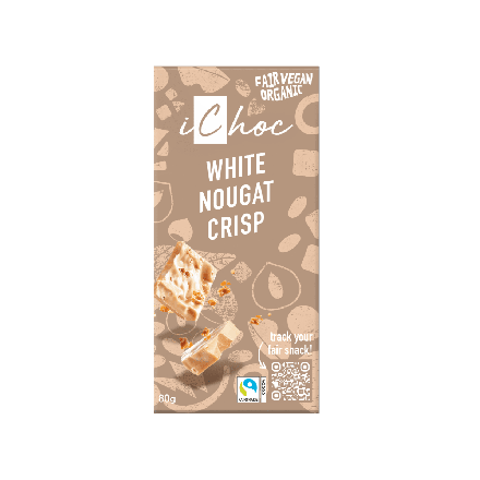 Nettbilde_4981-Lys-sjokolade-hvit-nougat-mhasselnottkrisp-vegan-80-g-okologisk-iChoc