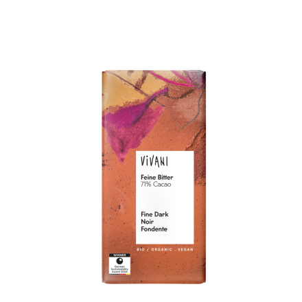 mørk sjokolade 71% vivani økologisk