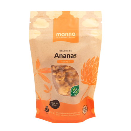 Manna ananas tørket 120 g økologisk