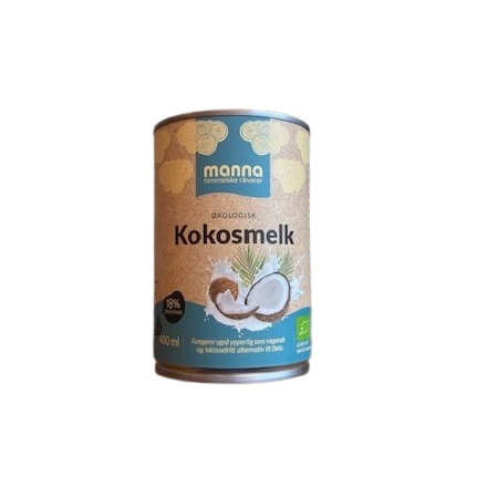 7987 kokosmelk 400 ml økologisk manna