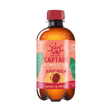 Nettbilde_2299-Kombucha-Sunny-Peach-vegan-400-ml-okologisk-Captain-Kombucha