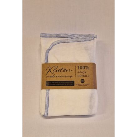 Babyklut, blå kant, 30 x 33 cm, 5-pak