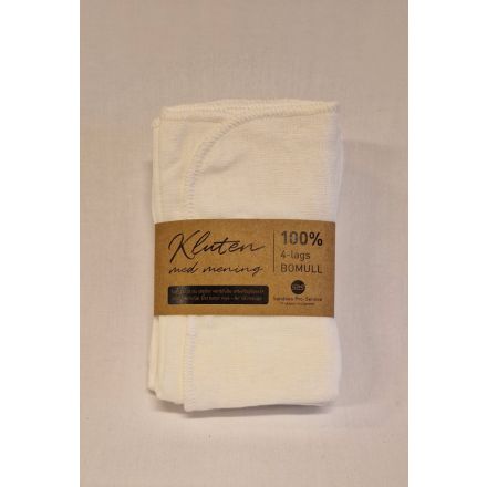 Babyklut, hvit kant, 30 x 33 cm, 5-pak