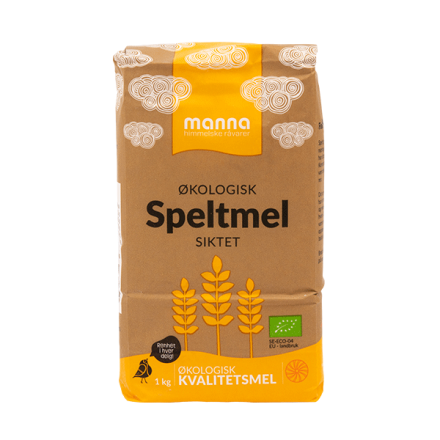 Manna økologisk speltmel siktet 1 kg