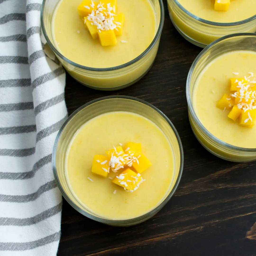 Mango- og kokos dessert