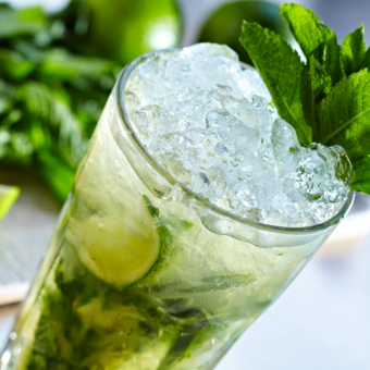 Kombucha Mojito Mocktail