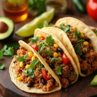 Tacofyll med svarte bønner og quinoa