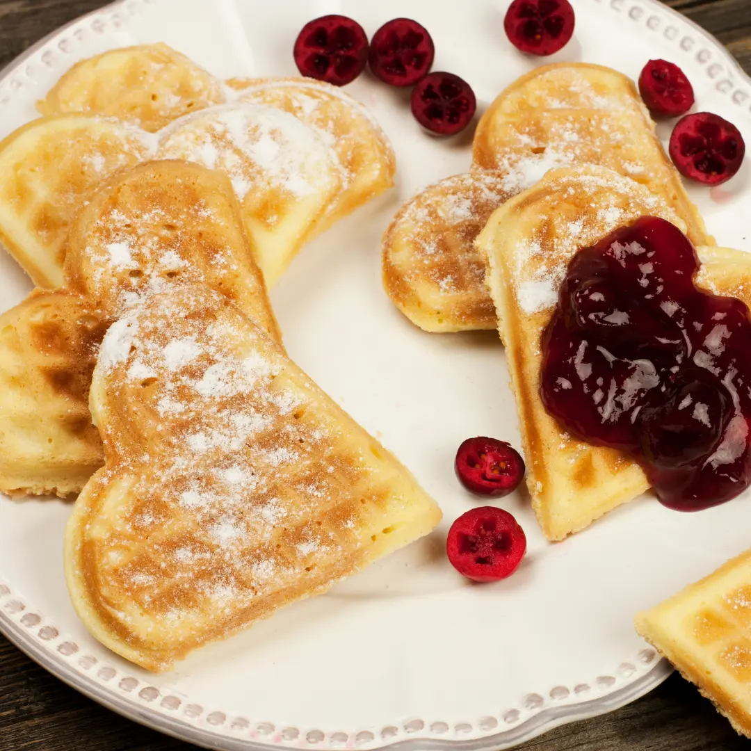 Vafler, uten egg og melk